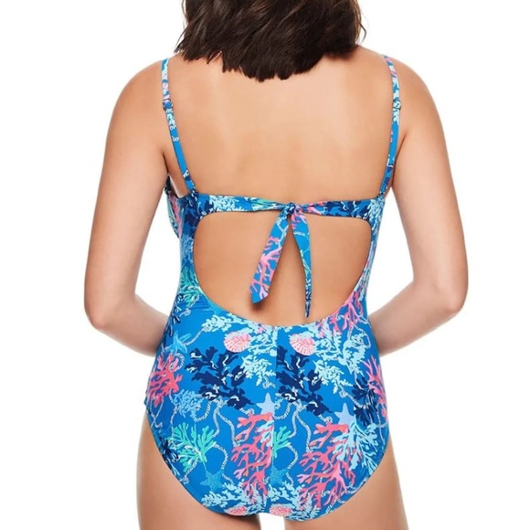 🪸🐠 BNWT Vera Bradley Reversible Swimsuit 🩱 Shore Thing 🐠🪸 - Picture 8 of 12
